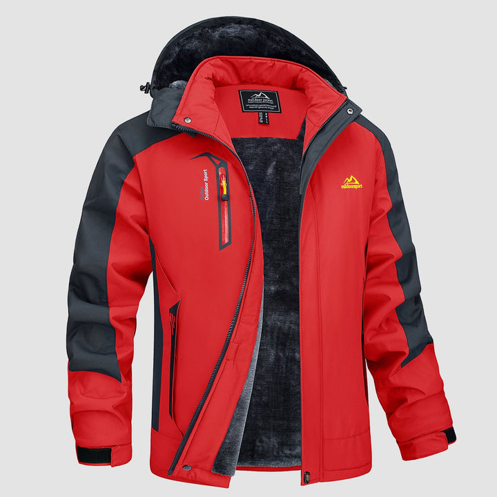 Adrian | Winter ski jacket with hood for men