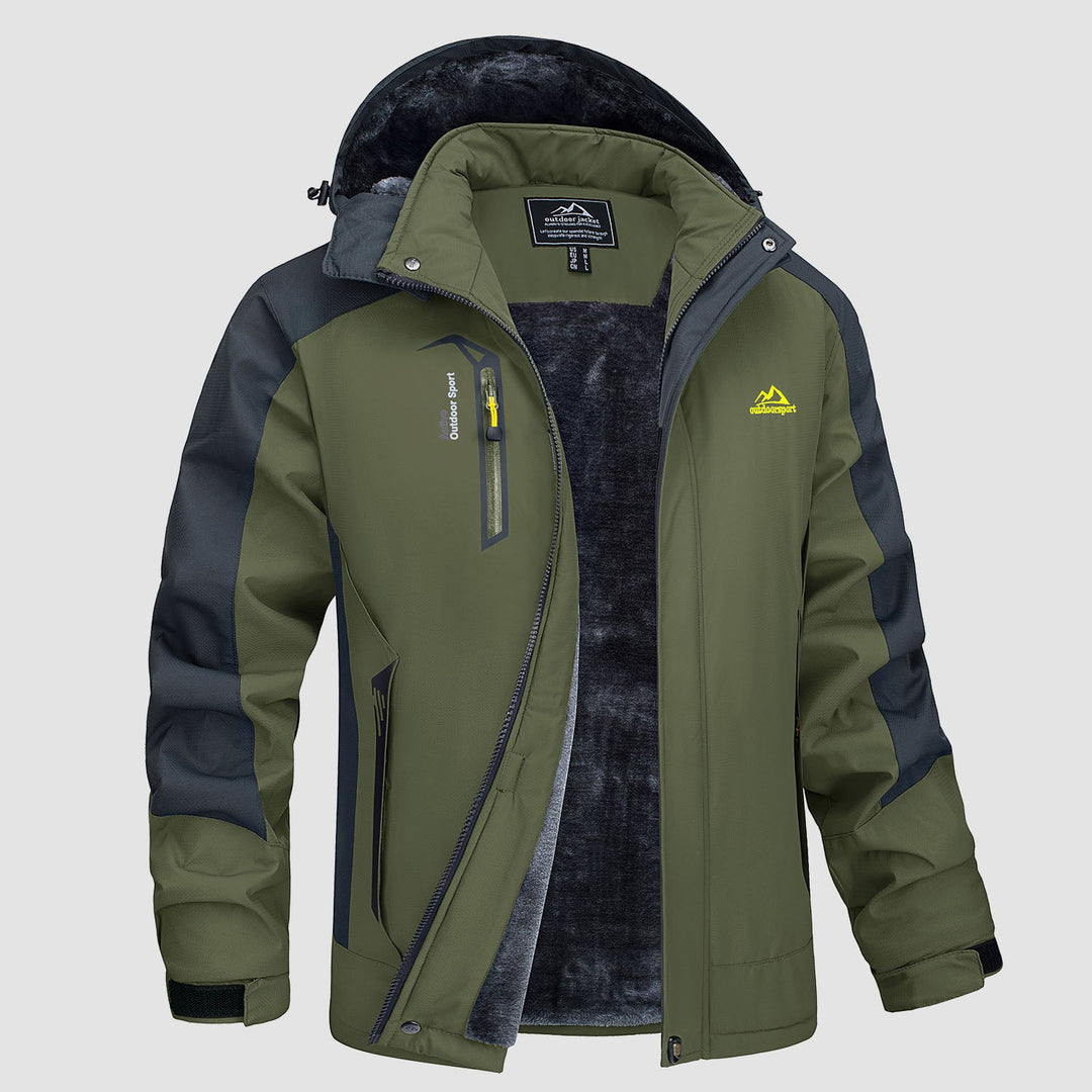 Adrian | Winter ski jacket with hood for men