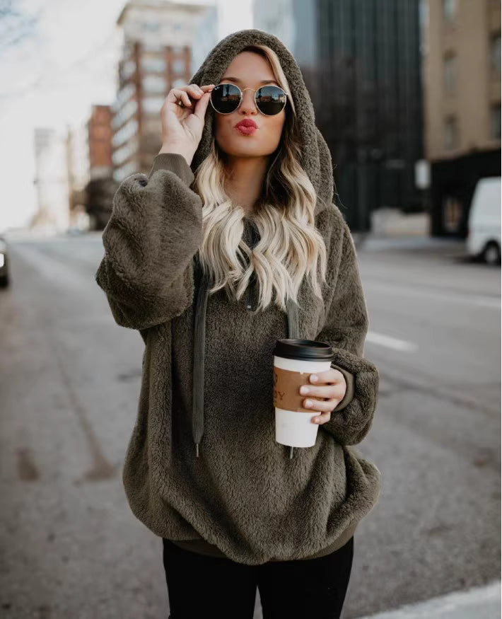 Opal | Stylish Long Sleeve Hooded Coat