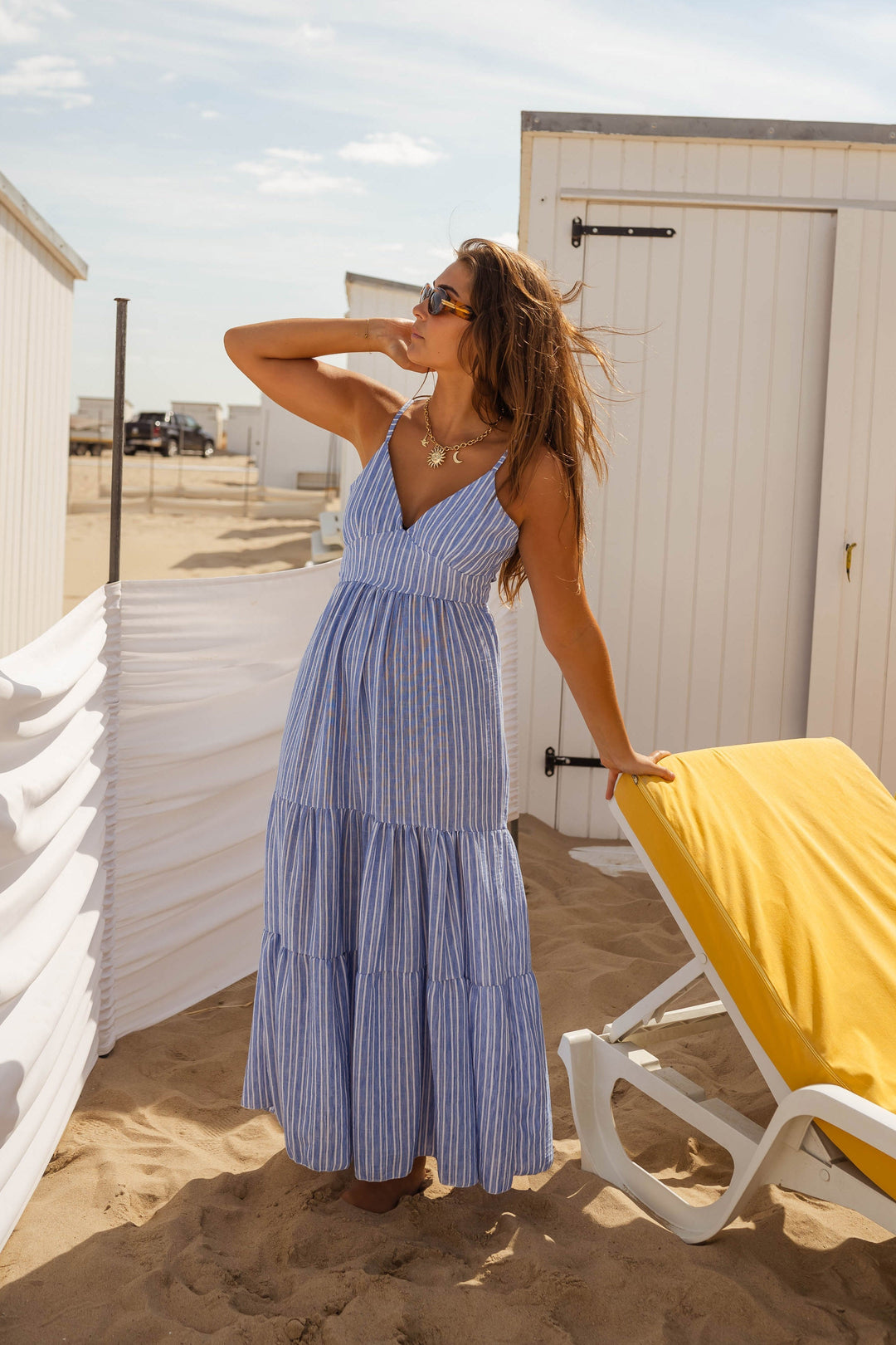 Lina | Striped Maxi Dress
