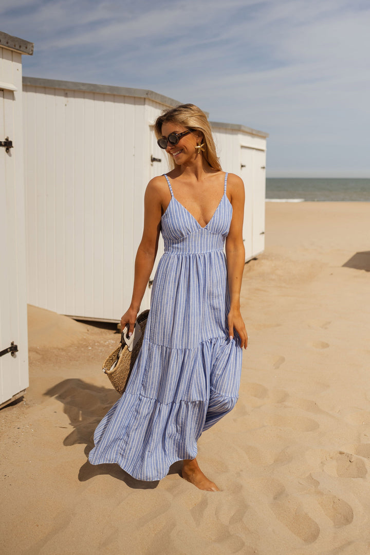 Lina | Striped Maxi Dress