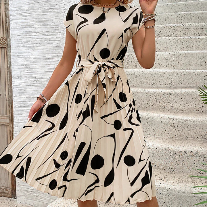 Allaine | Elegant Pleated Midi Dress