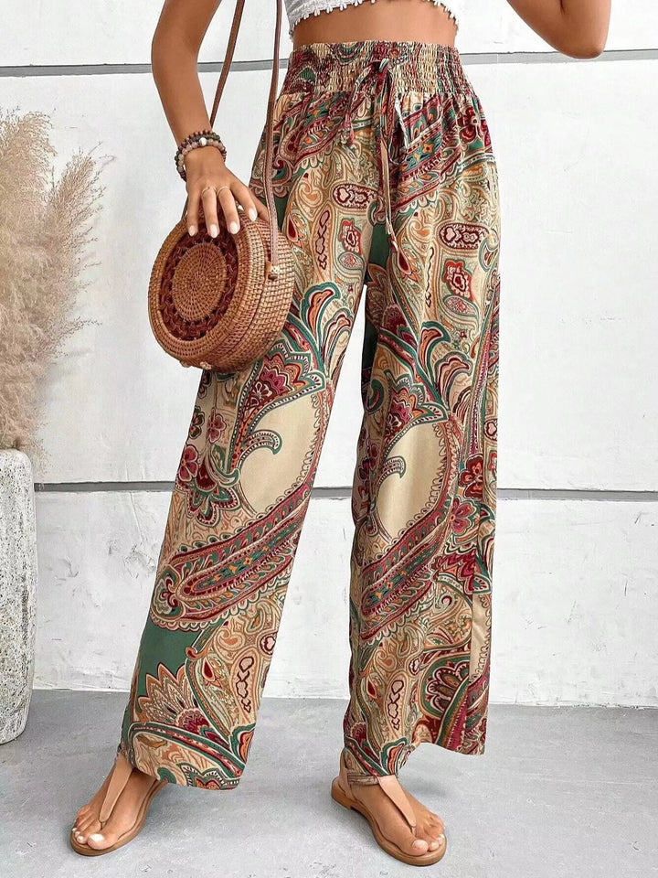 Analyn | Bohemian Wide-Leg Trousers