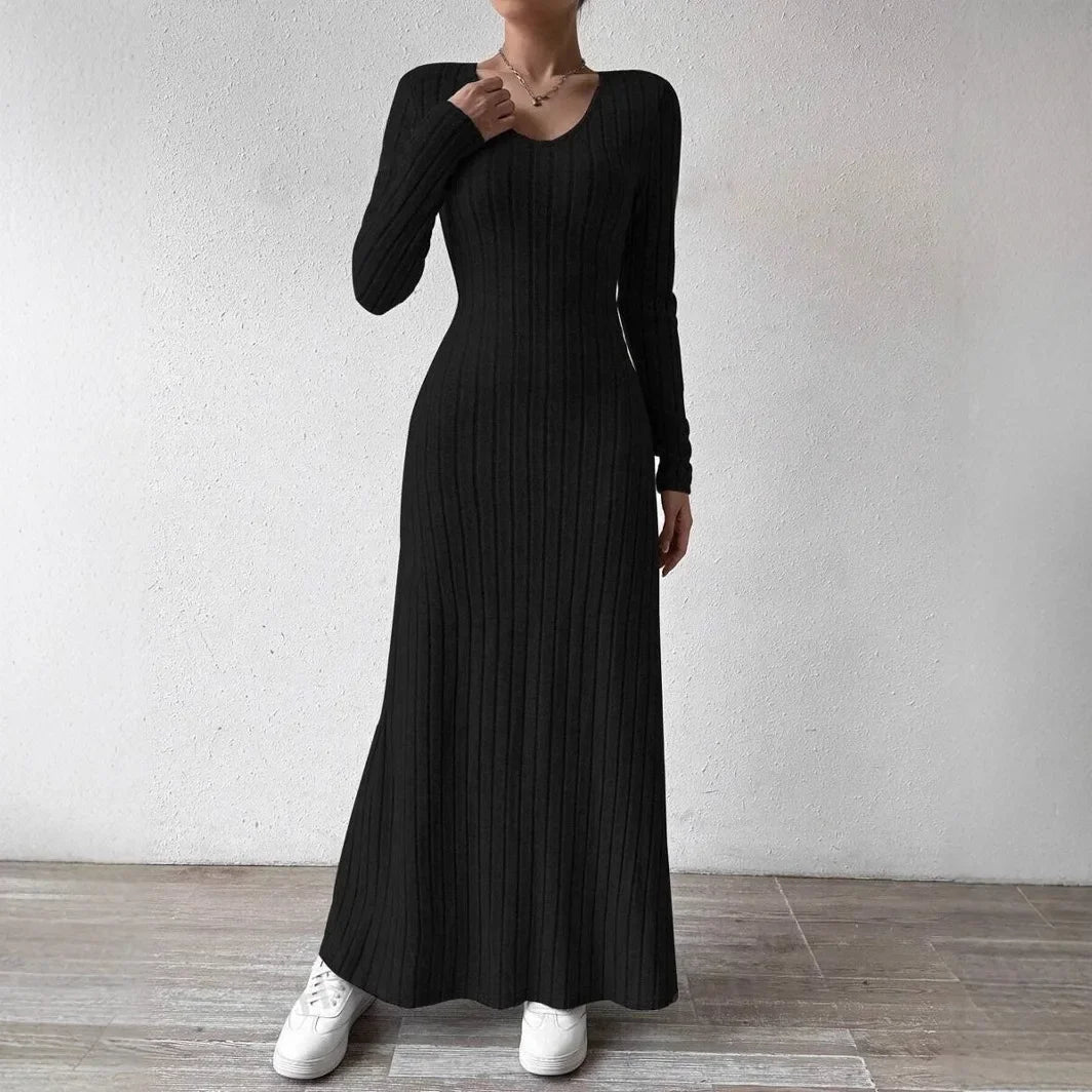 Isla | Stylish Long Sleeve Knitted Dress