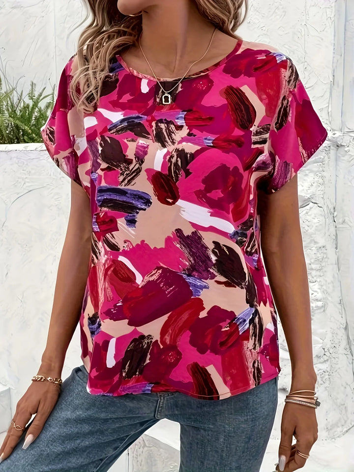 Trudy | Colourful blouse with playful print
