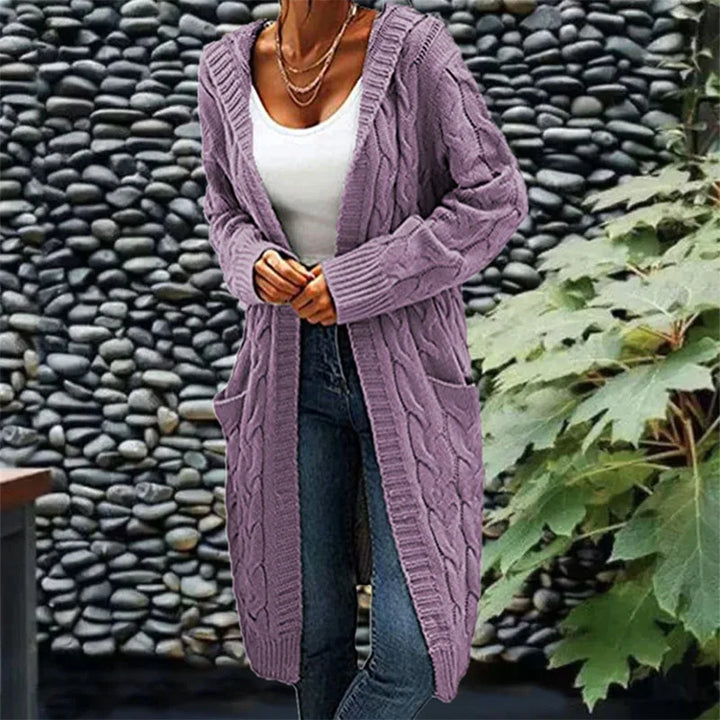 Ruby | Long knitted cardigan of high quality