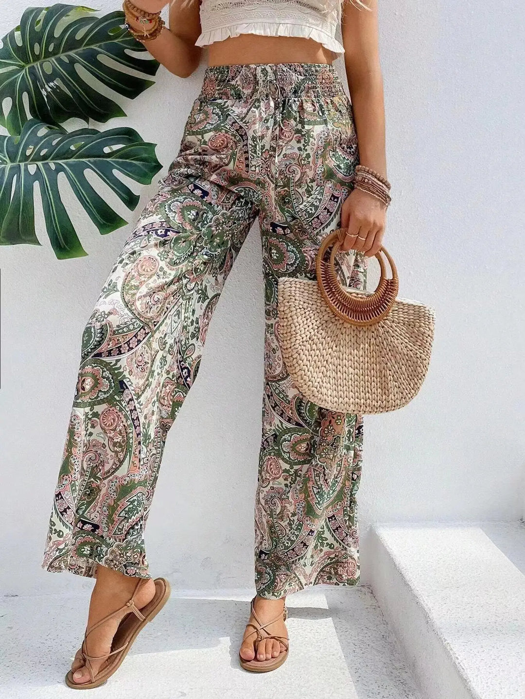 Analyn | Bohemian Wide-Leg Trousers