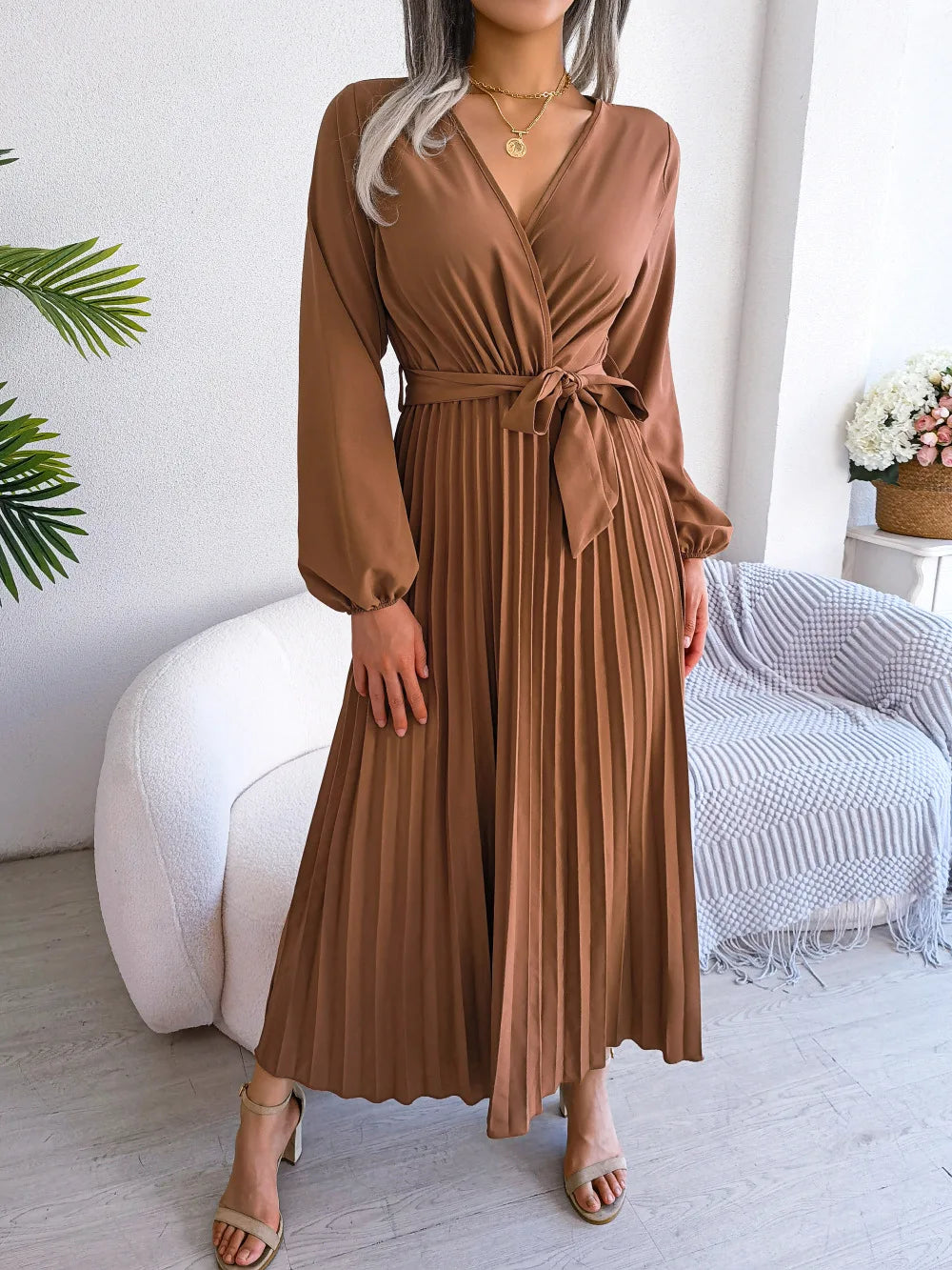 Marisol | Stylish Pleated Maxi Dress