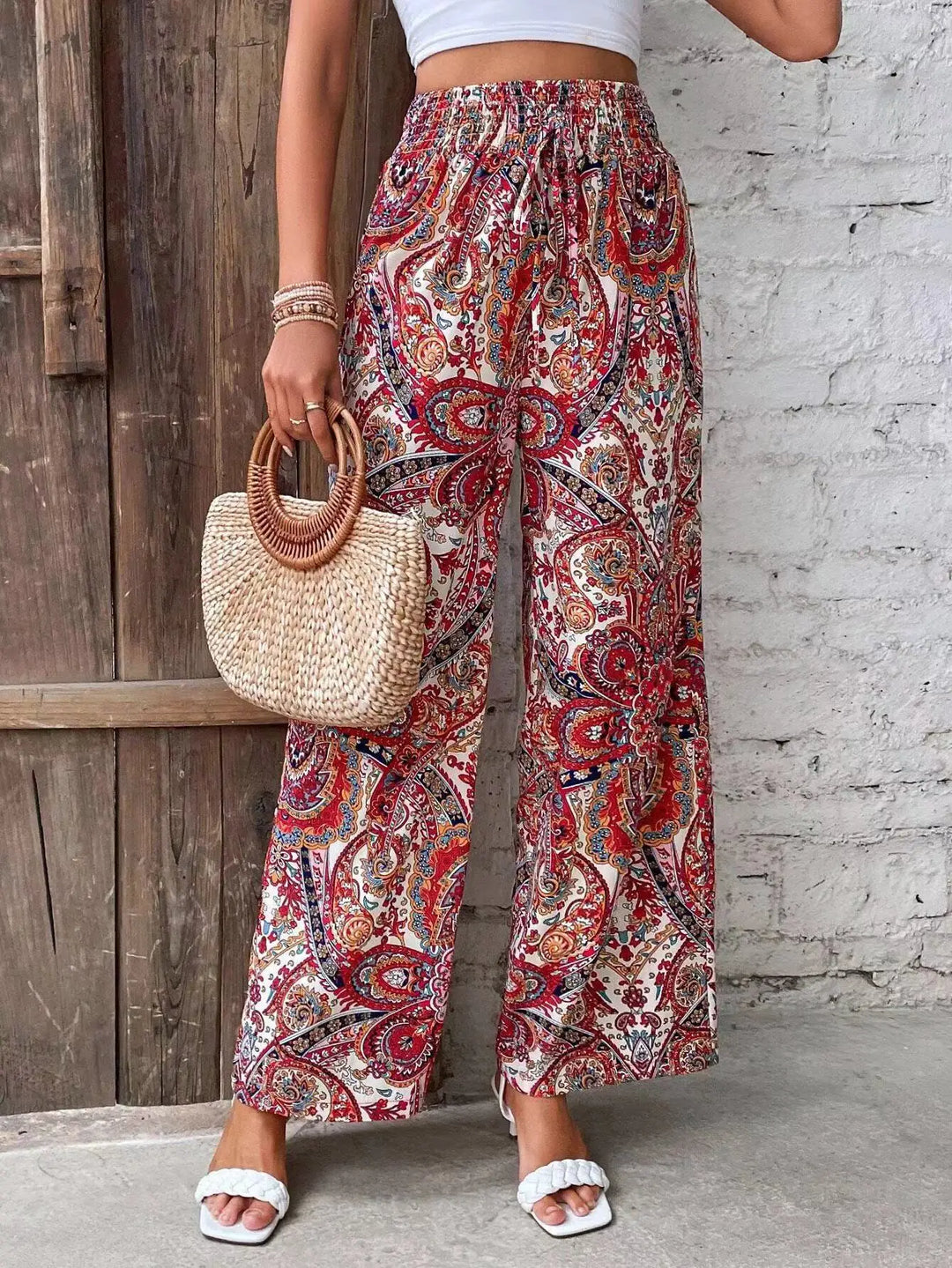Analyn | Bohemian Wide-Leg Trousers