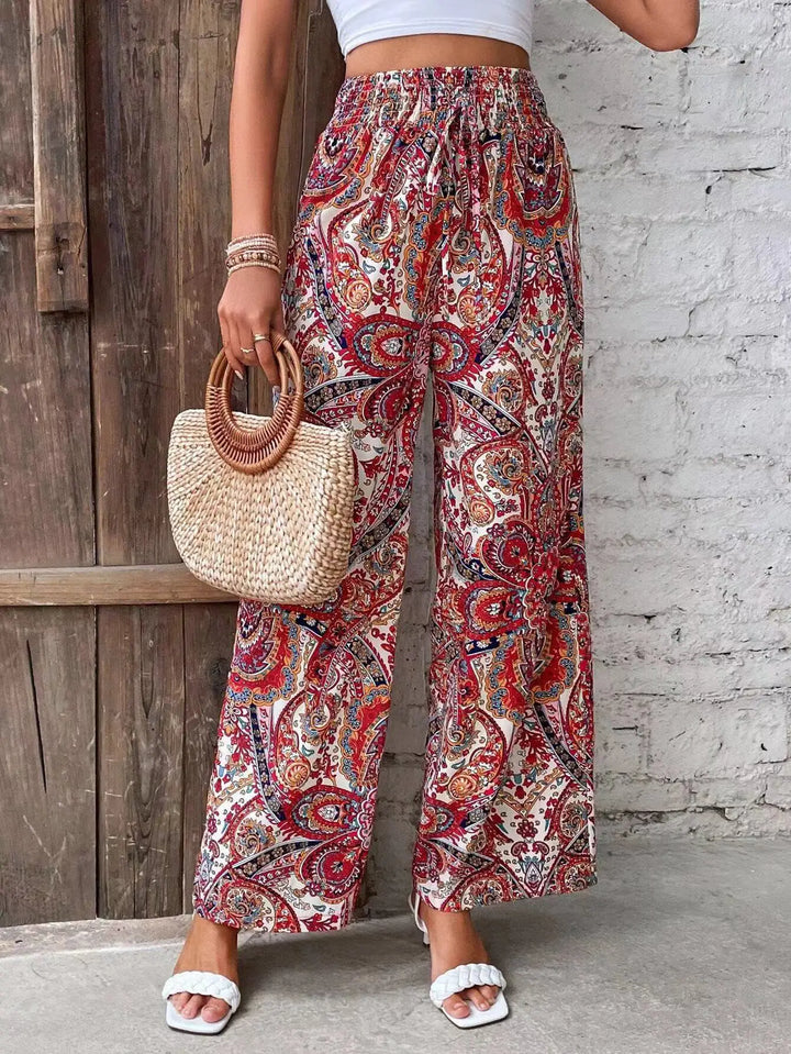 Analyn | Bohemian Wide-Leg Trousers