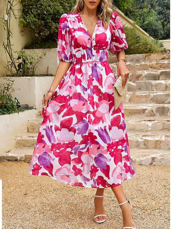 Ezme | Charming Midi Dress with Playful Print