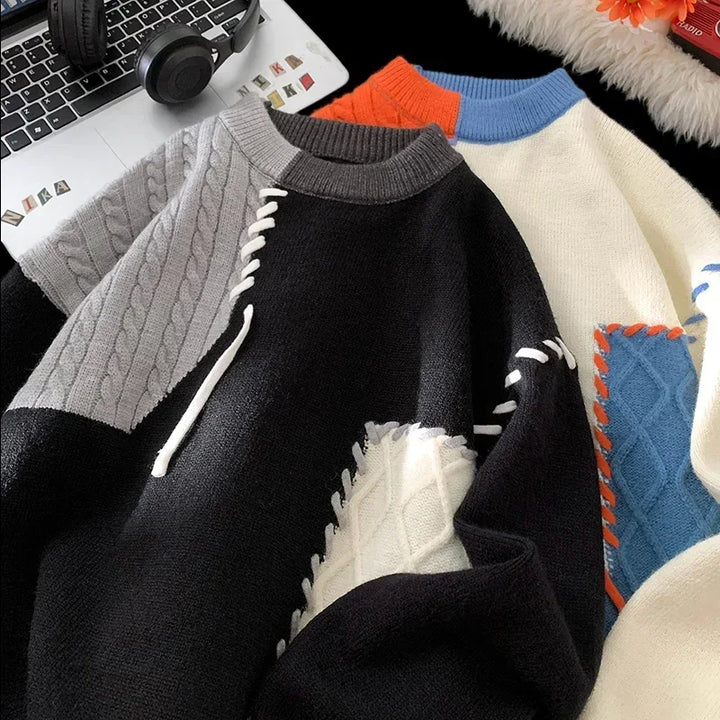 Hugo | Trendy Patchwork Sweater