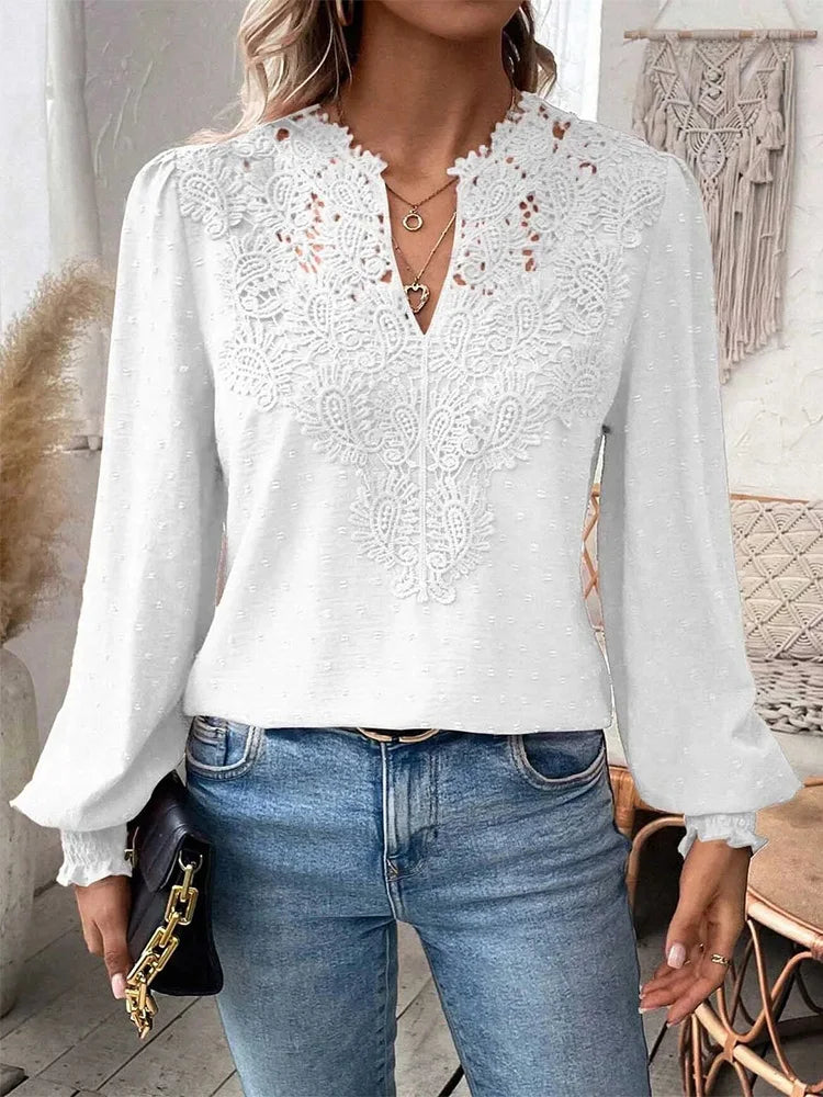 Charlene | Elegant blouse with decorative details