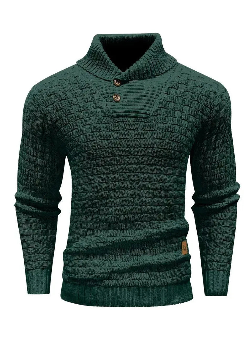 Keith | Premium Button-Up Turtleneck Sweater