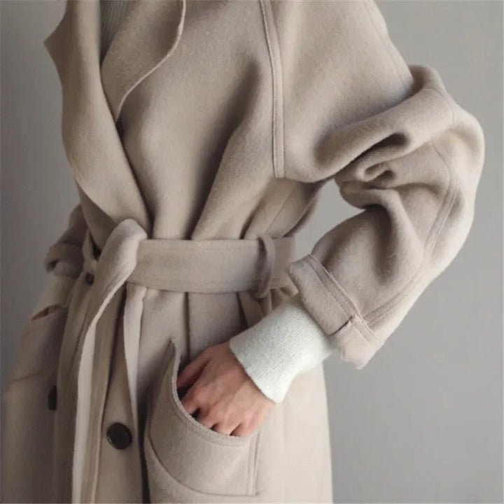 Selene | Casual coat with button closure