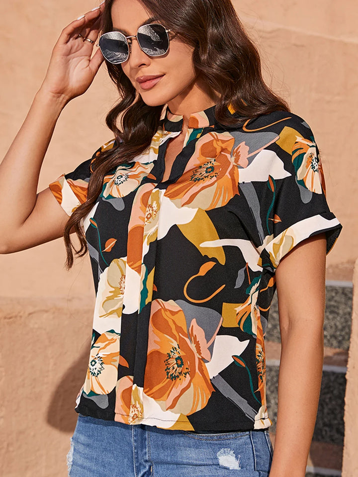 Sheila | Colourful Floral Print Blouse