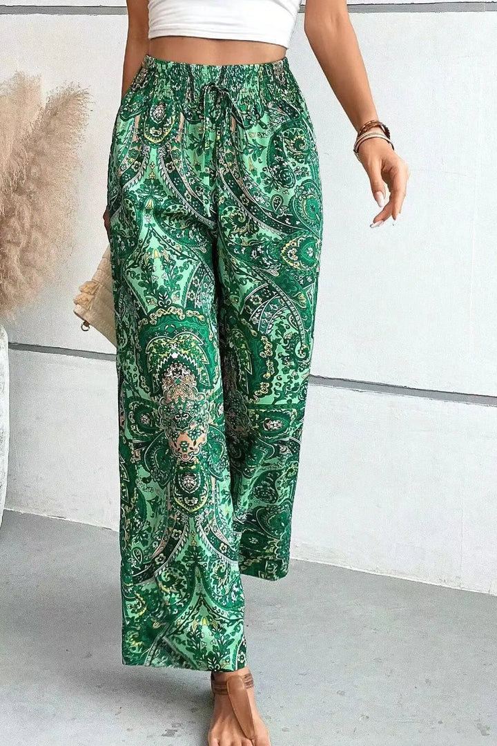 Analyn | Bohemian Wide-Leg Trousers