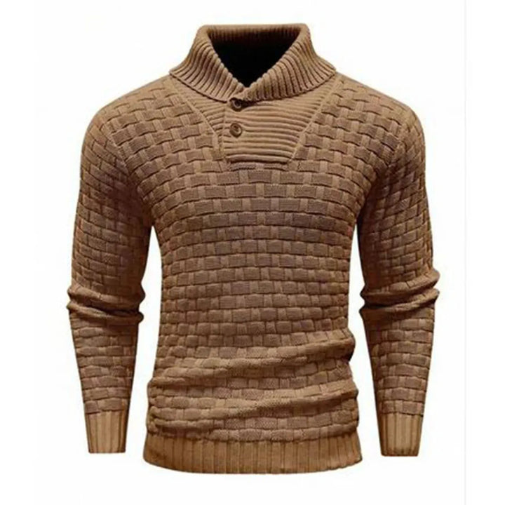 Keith | Premium Button-Up Turtleneck Sweater
