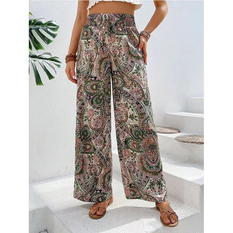 Analyn | Bohemian Wide-Leg Trousers