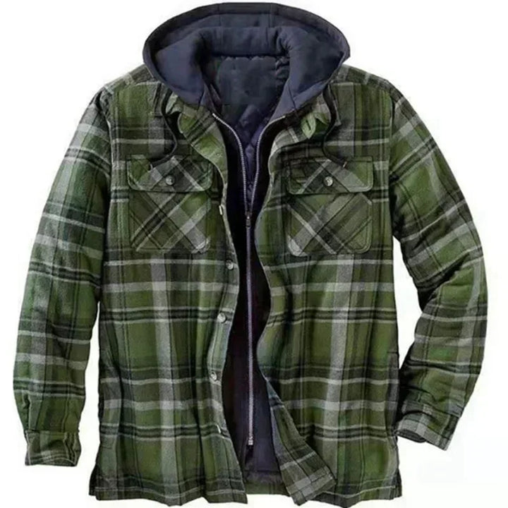 Miles | Plaid Winter Jacket with Hood