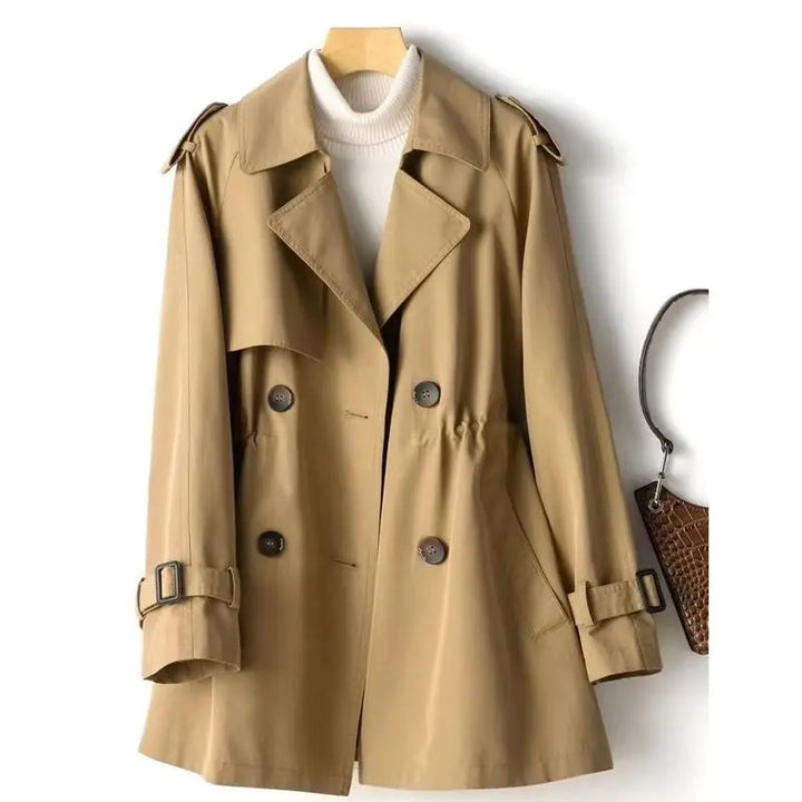 Pia | Elegant Short Trench Coat