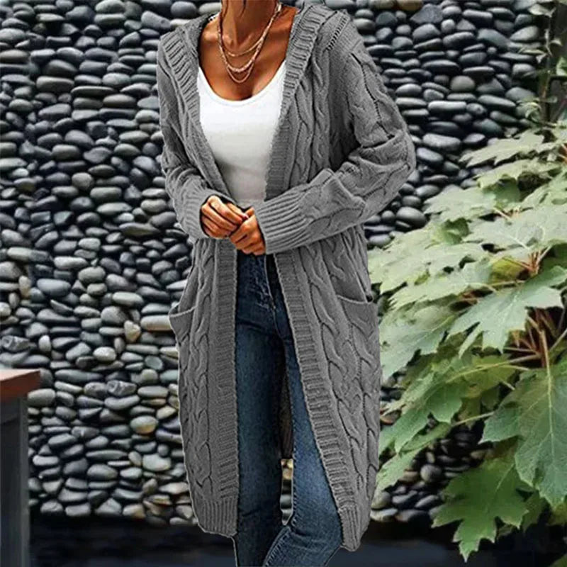 Ruby | Long knitted cardigan of high quality