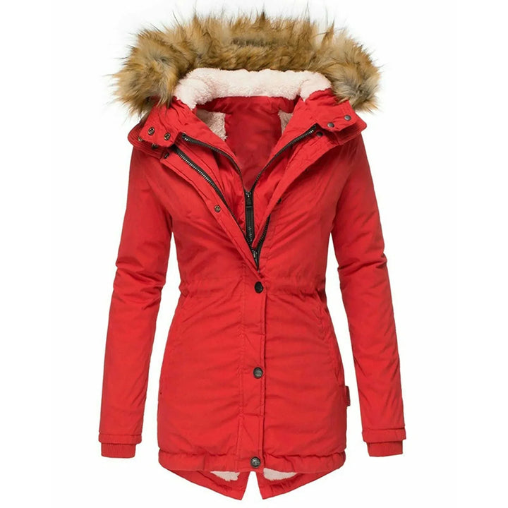 Sabrina | Slim fit winter coat with hood and collar