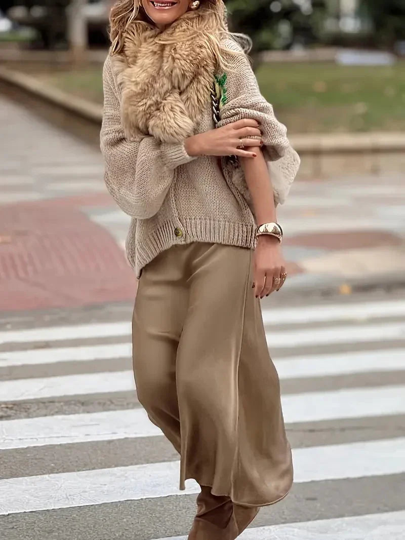 Claire | Casual cardigan with long sleeves and buttons