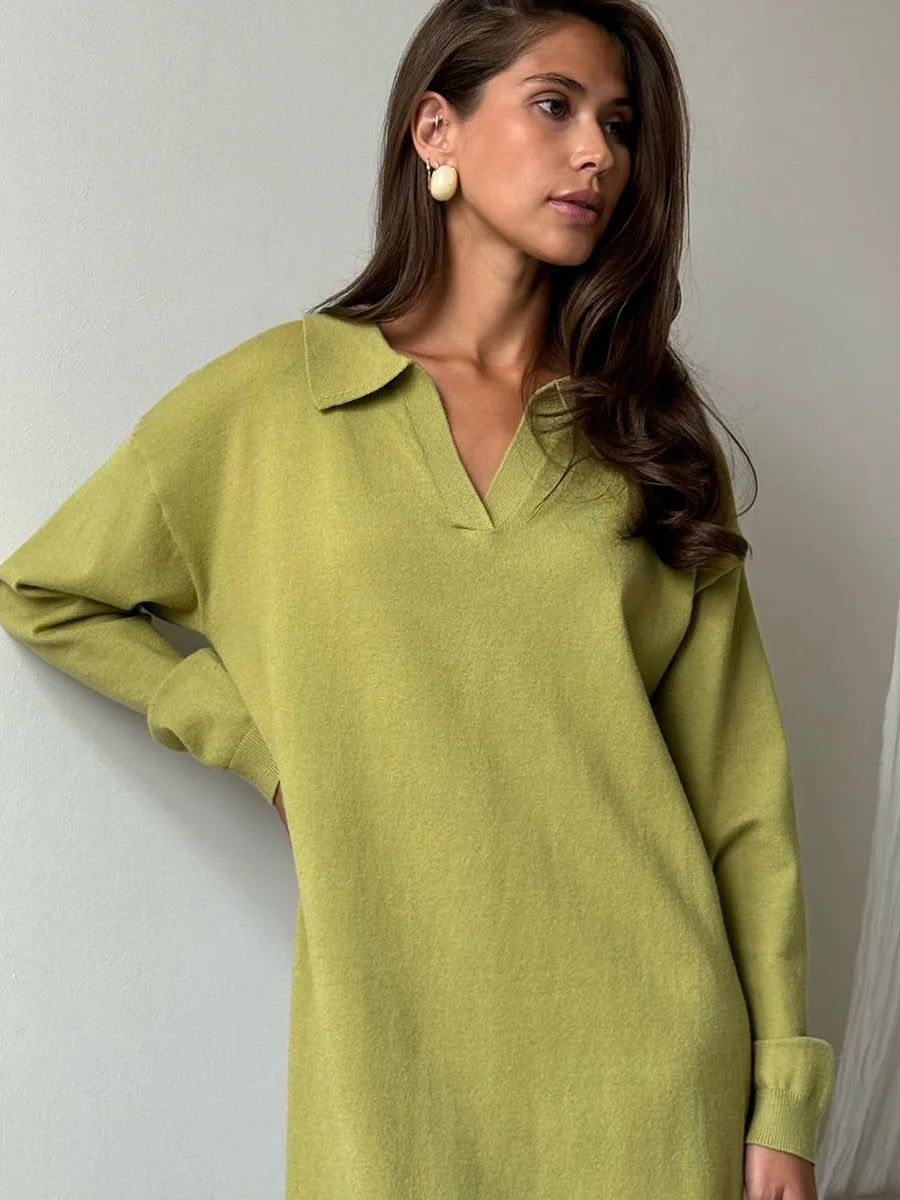 Marcella | Elegant Long Sleeve Winter Dress