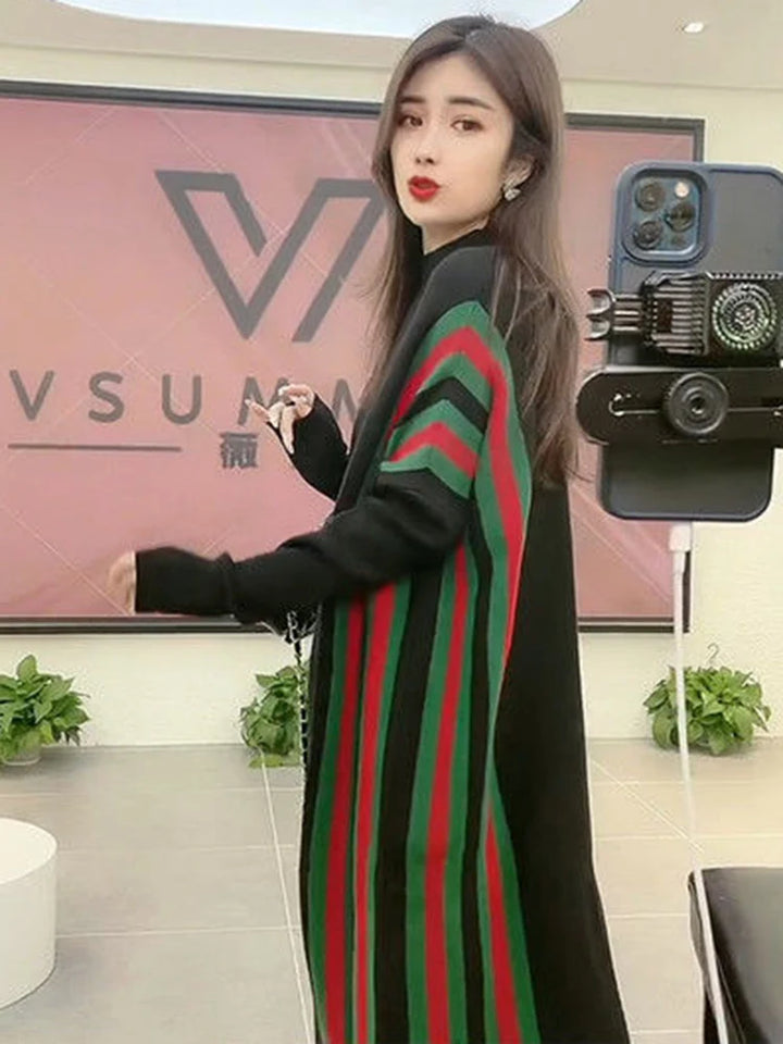 Soraya | Elegant Half Turtleneck Knitted Dress