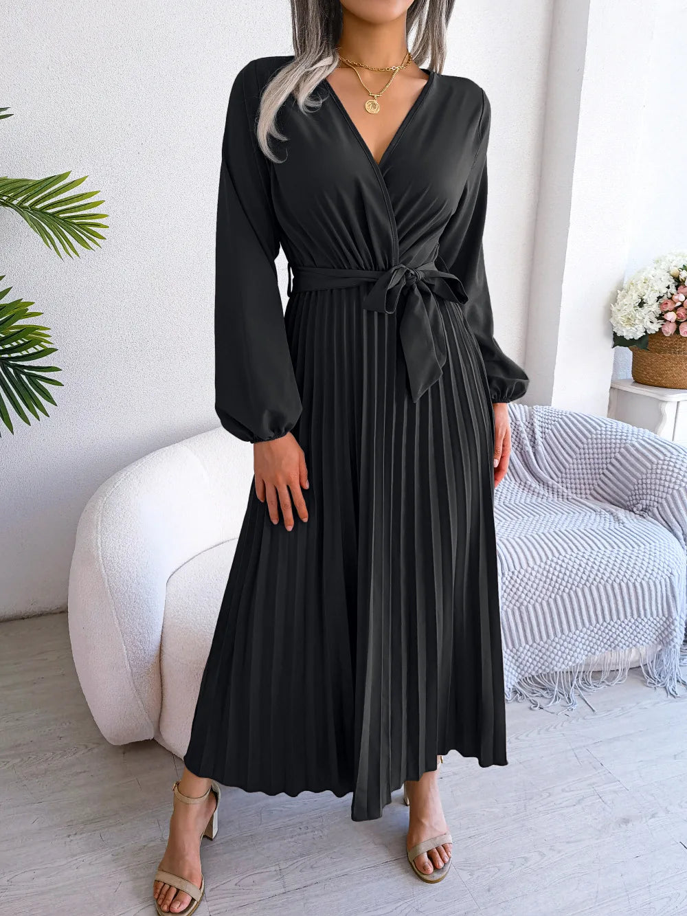 Marisol | Stylish Pleated Maxi Dress