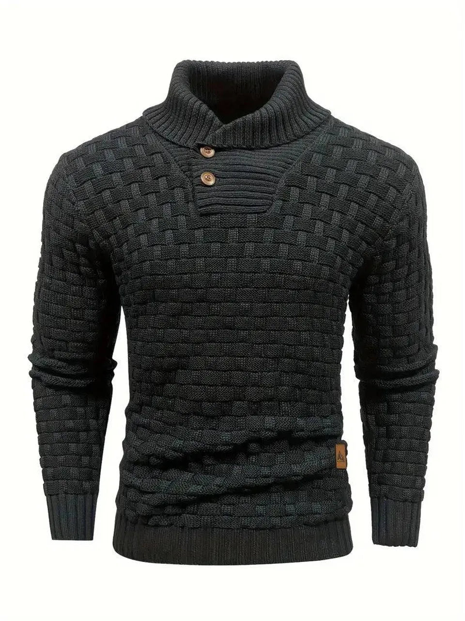Keith | Premium Button-Up Turtleneck Sweater