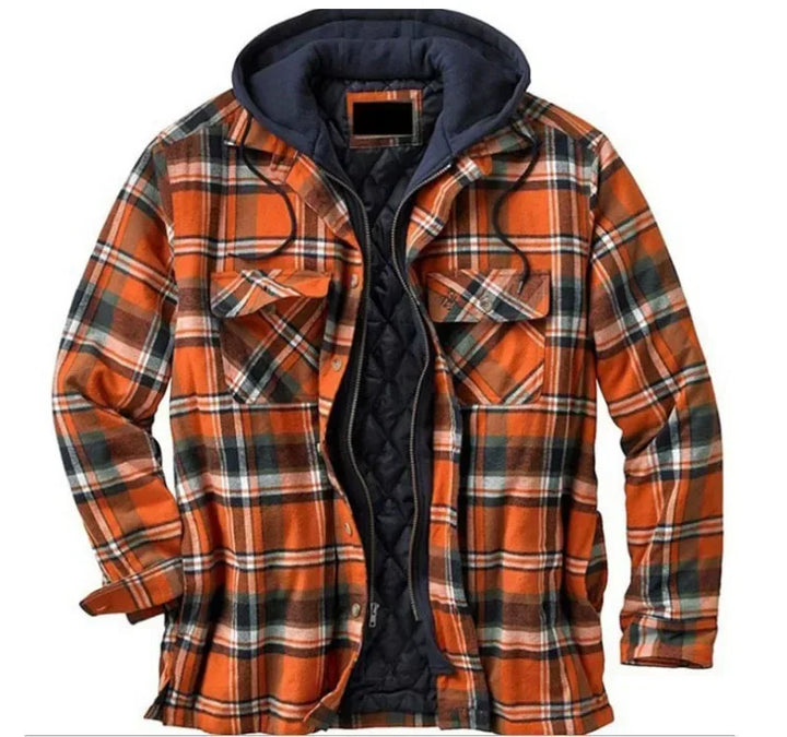 Miles | Plaid Winter Jacket with Hood