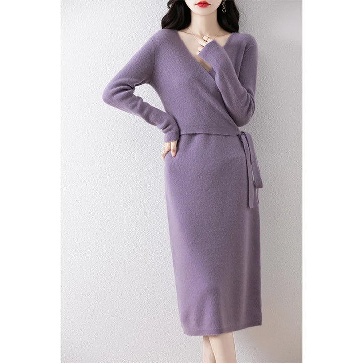 Leilani | Premium Lace-up Long Sleeve Dress