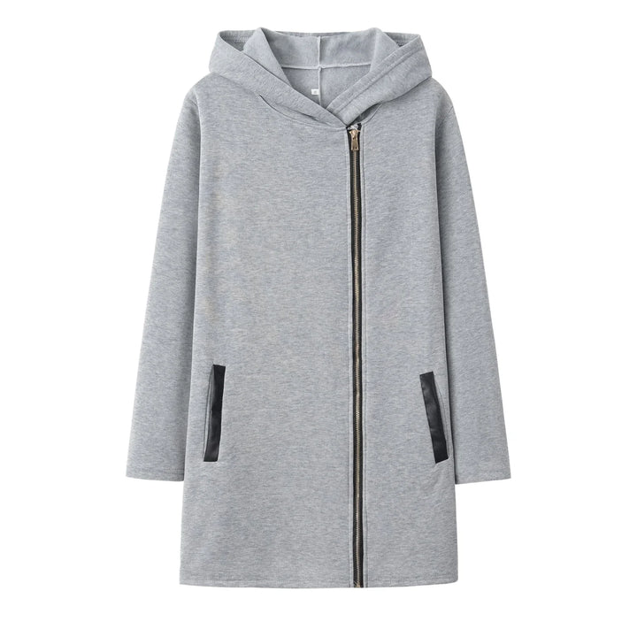 Delilah | Loose-fitting coat with hood and side zip