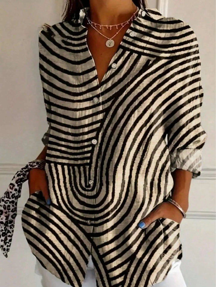 Kamila | Chic Striped Blouse