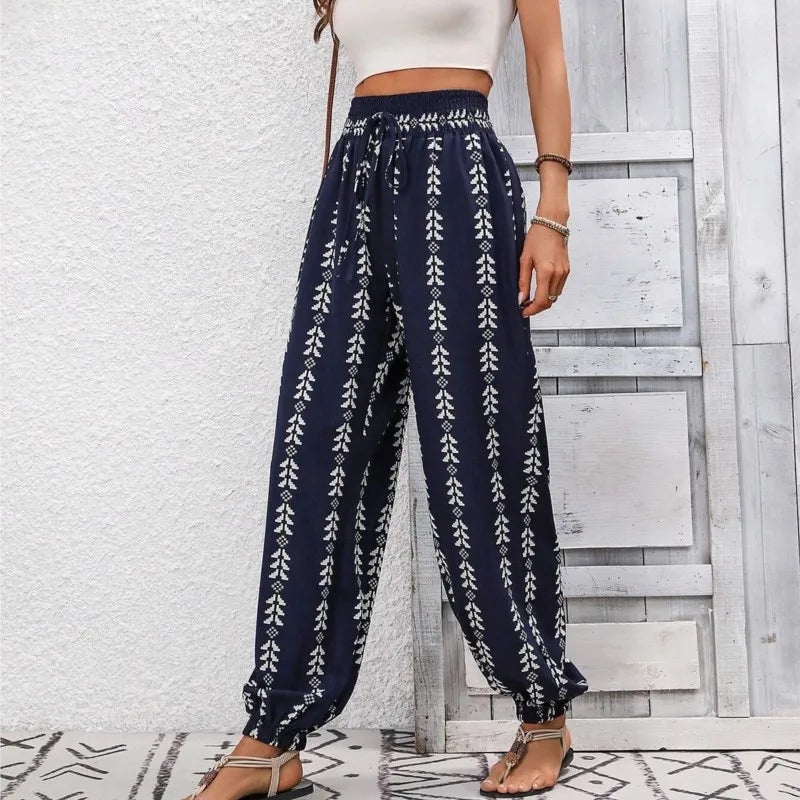 Iris | High Waist Boho Trousers