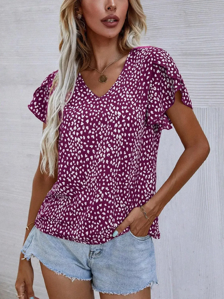 Cassidy | Chic blouse with abstract print