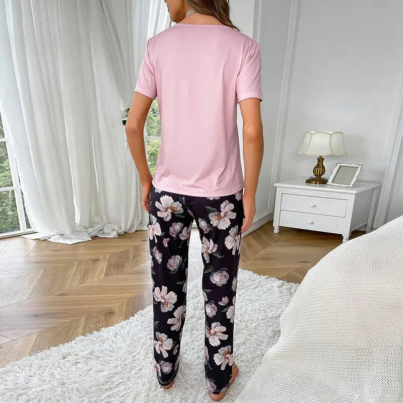 Lina | Soft Pyjama Set with Floral Print