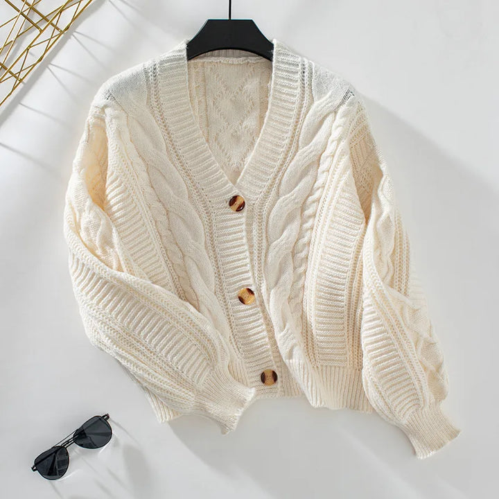 Corinna | Soft Cable Knit Cardigan