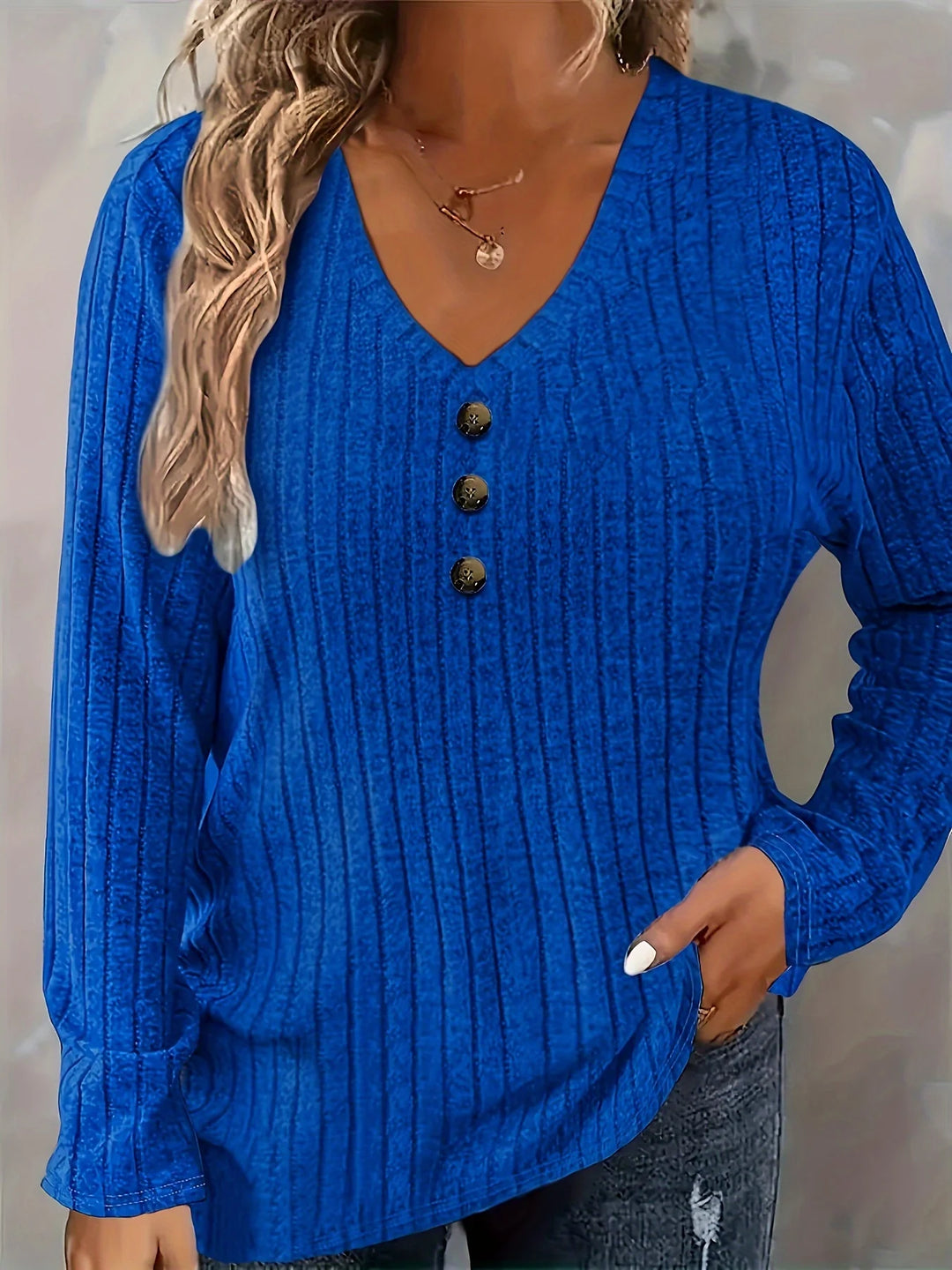 Louise | Ribbed Long Sleeve Top