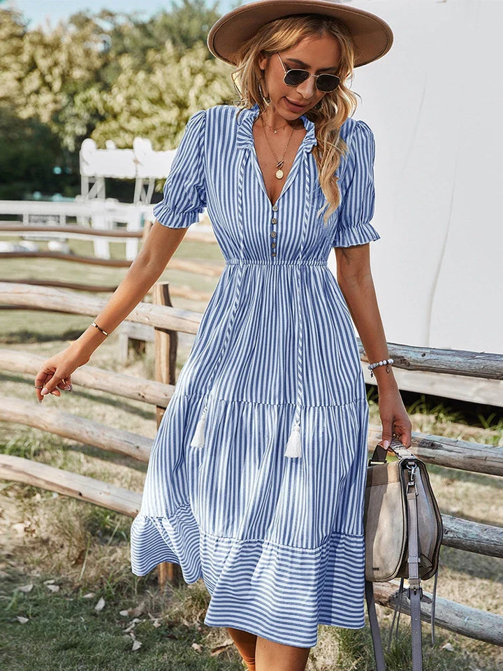 Laureen | Charming Striped Dress