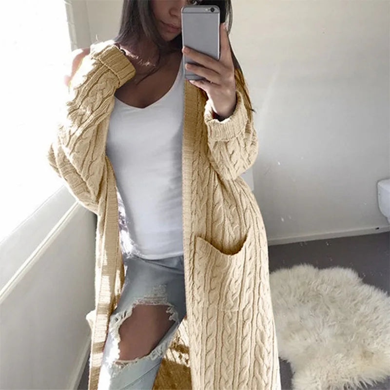 Camila | Elegant Warm Long Cardigan