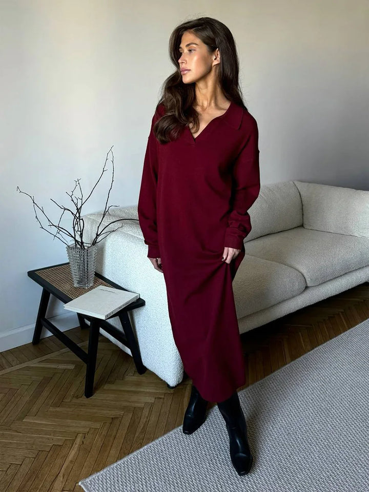 Marcella | Elegant Long Sleeve Winter Dress