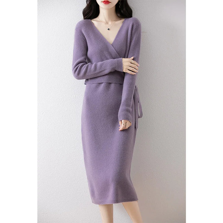 Leilani | Premium Lace-up Long Sleeve Dress