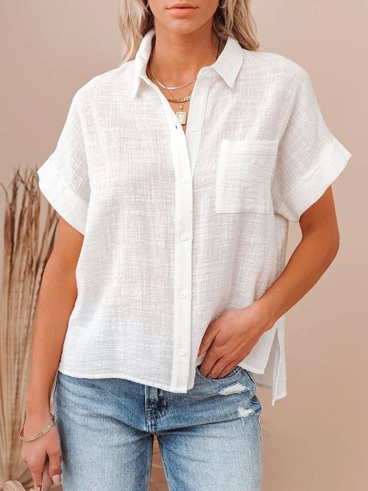 Lindy | Timeless blouse with linen
