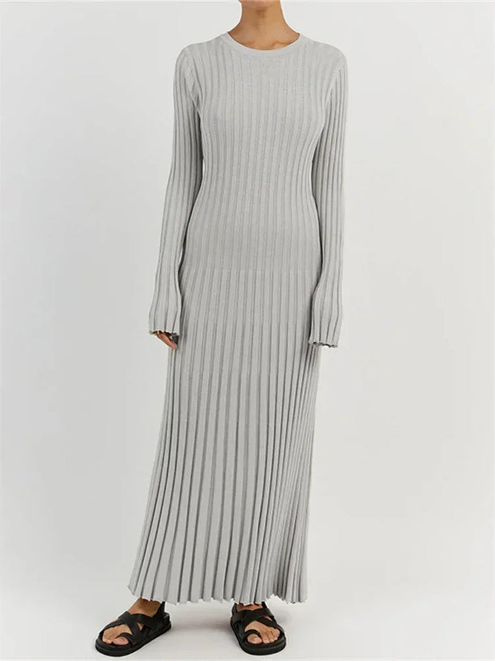 Caroline | Ribbed Maxi Dress