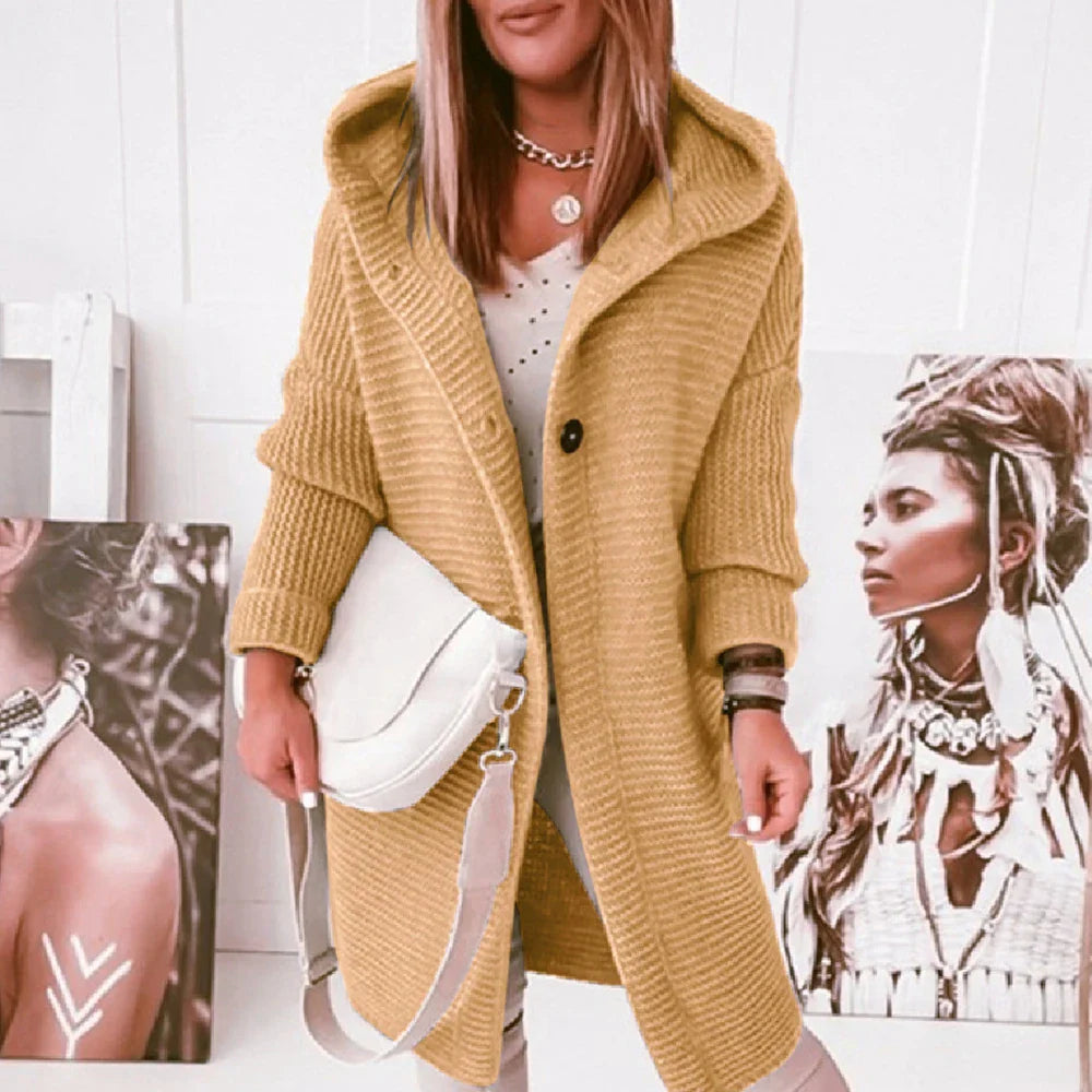 Layla | Long Sleeve Button Cardigan for Women