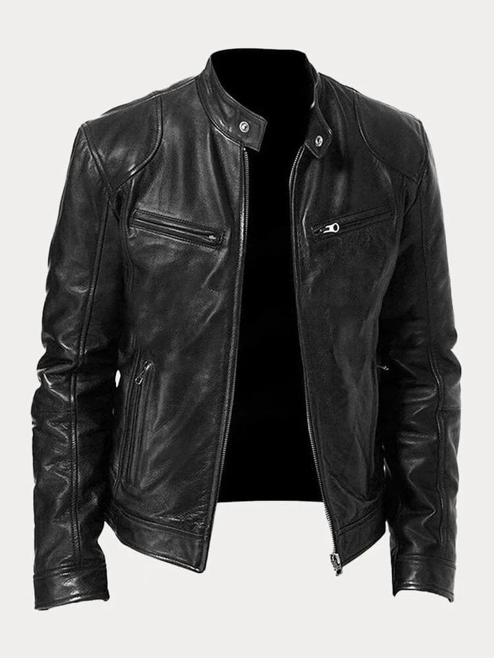 Jerald | Casual leather jacket