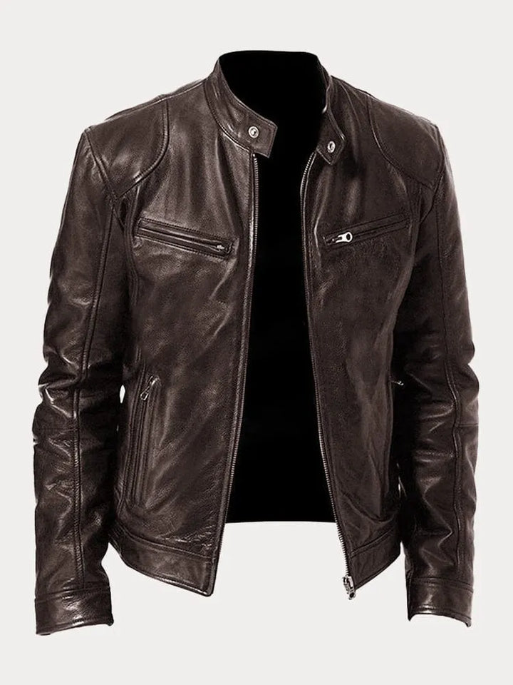 Jerald | Casual leather jacket
